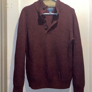 Mens G.H Bass & Co Sweater Burgundy Size Small
